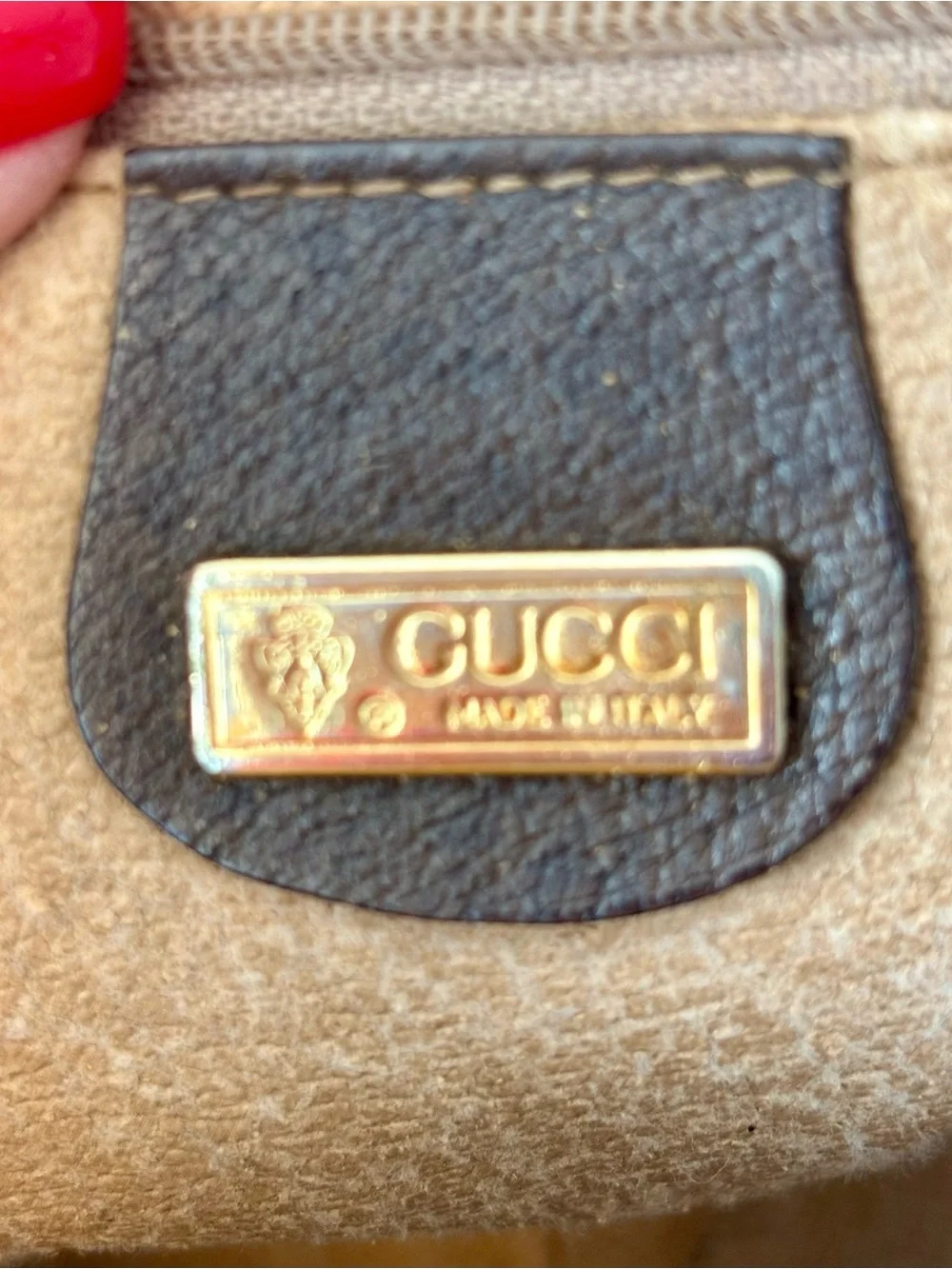 RARE Vintage GUCCI Canteen Crossbody Bag Monogram GG w/Dustbag
